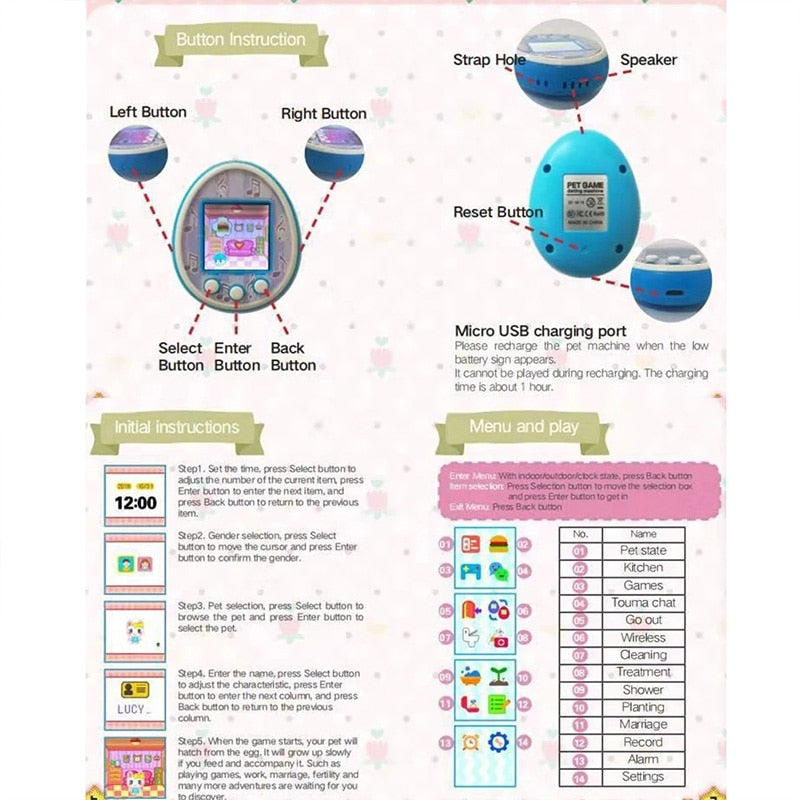 Tamagotchi Pot A Color Refillable