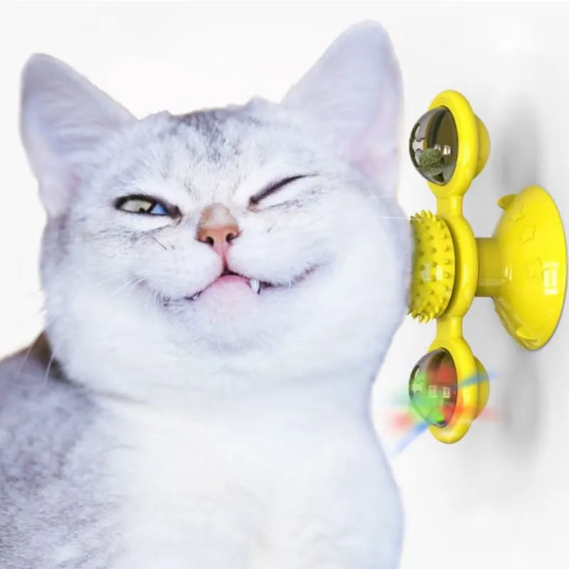 Interactive Cat Toy Spinner With Light