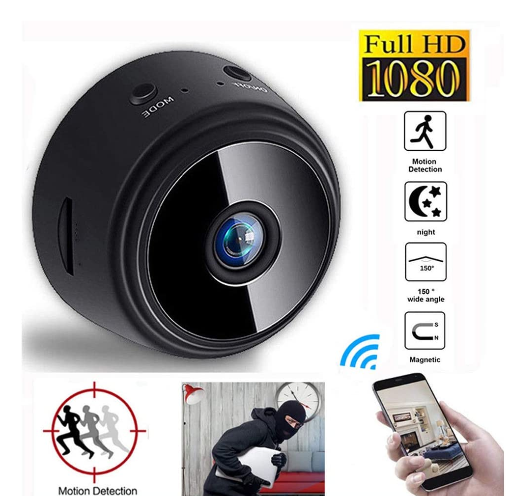 Mini Wifi Camera Spy Round Hd 1080p + Free Shipping