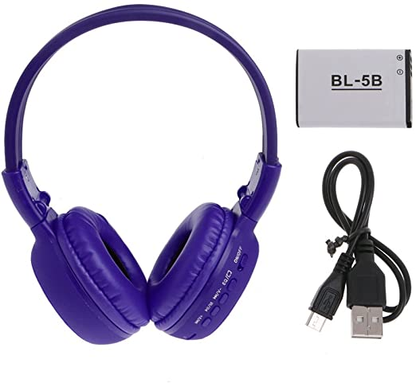 N65 Bluetooth Rechargeable Headphones Headband LED Display USB SD FM