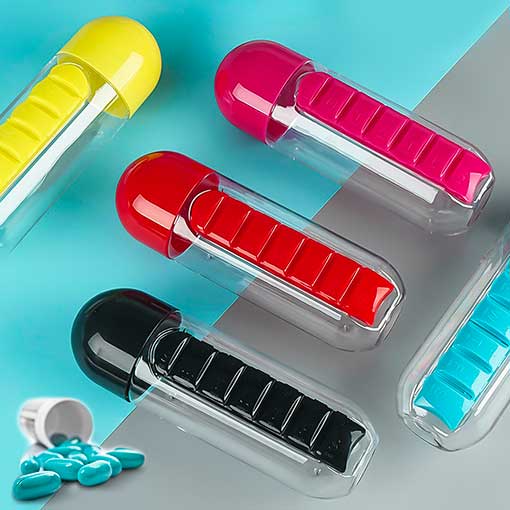 Portable Thermos Pill Box Weekly Pasta Organizer