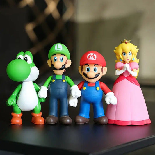 Set of 6 Mario Bross Collectible Figures + Free Shipping