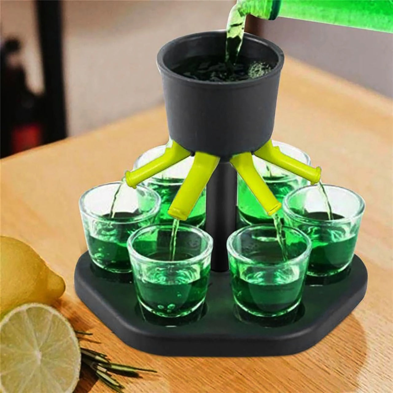 Shot Dispenser for 6 Glasses (included) + Free Shipping