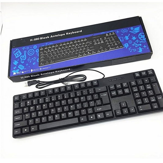 Office Keyboard Mouse Combo with Ñ Wired USB H-8810 for PC