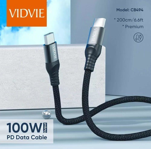 Vidvie Smart Type C to Type C Charging Cable for Cell Phone