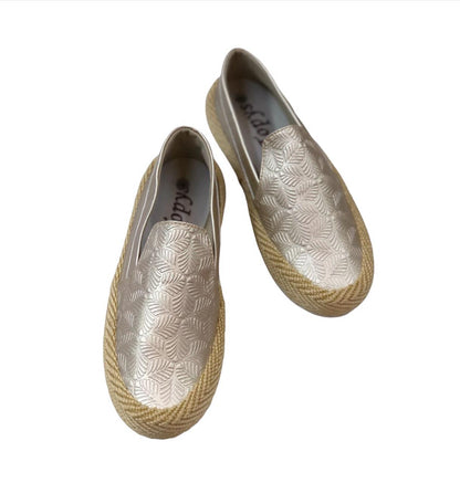 Women's Loafers Shoes Champagne Color