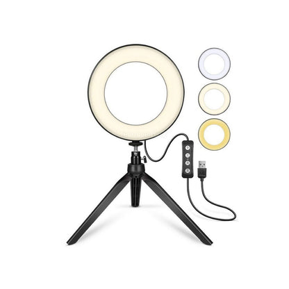 16cm light ring + mini tripod 