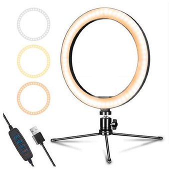 16cm light ring + mini tripod 