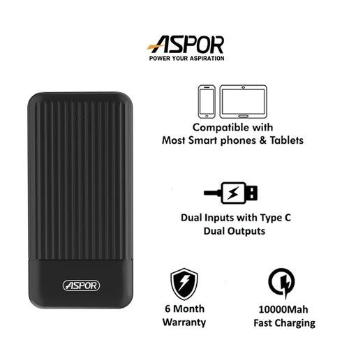 Portable charger for Aspor A323 cell phone Power bank 10000mAh Original