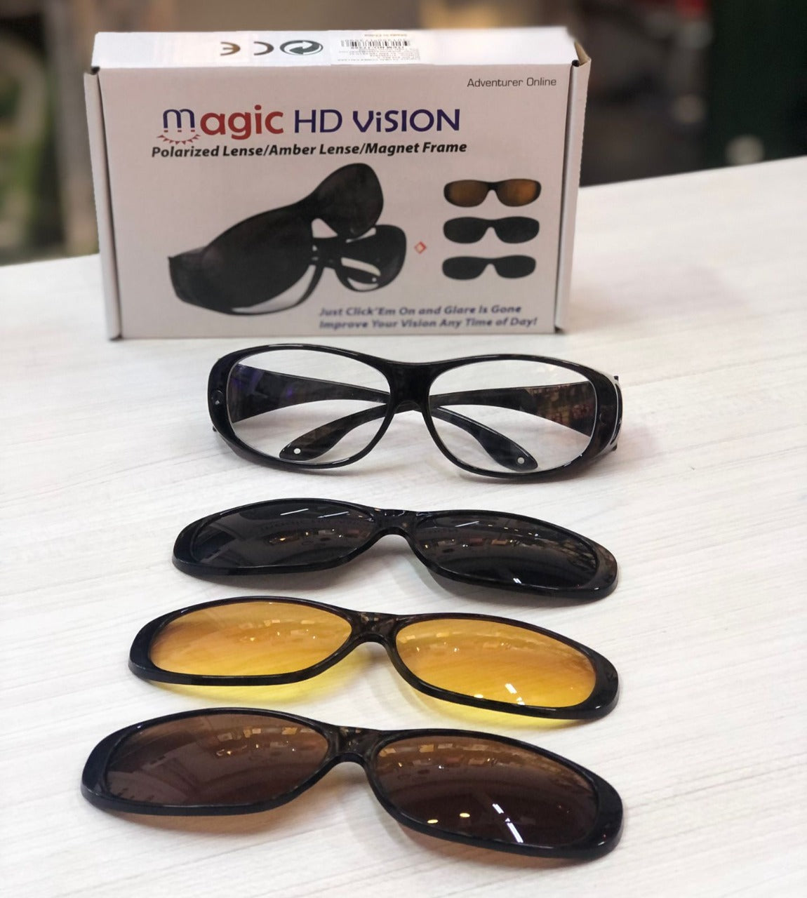 Magic Vision 3 in 1 Sunglasses Interchangeable Lenses