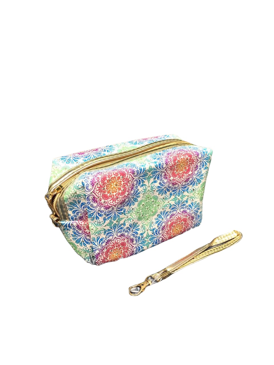 Elegant two-color cosmetic bag, multi-purpose makeup pencil case