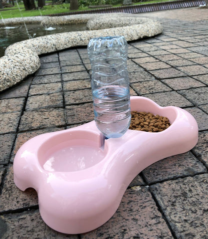 Dog Feeder With Automatic Water Dispenser