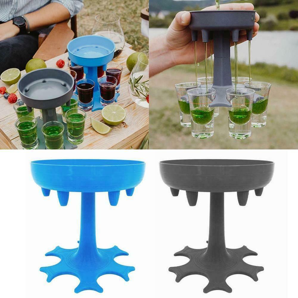 Shot Dispenser Party Drinks Holder + 6 Glasses + Free Shipping