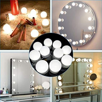 Hollywood Style LED Mirror Light Kit 10 Bulbs