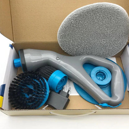 Rechargeable Cleaning Scrubber Brush 4 Heads