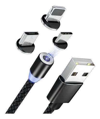 3-prong magnetic cable for cell phone