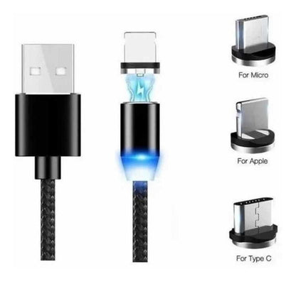 3-prong magnetic cable for cell phone