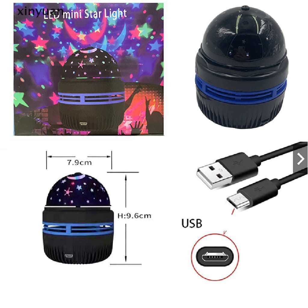 Mini usb star night lamp