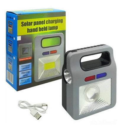 3 in 1 Emergency Flashlight with Solar Panel + Free Shipping 