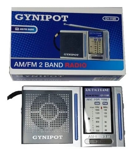 Gynypot Mini Portable Pocket Radio AM/FM 2 Band