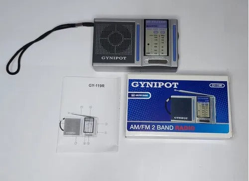 Gynypot Mini Portable Pocket Radio AM/FM 2 Band