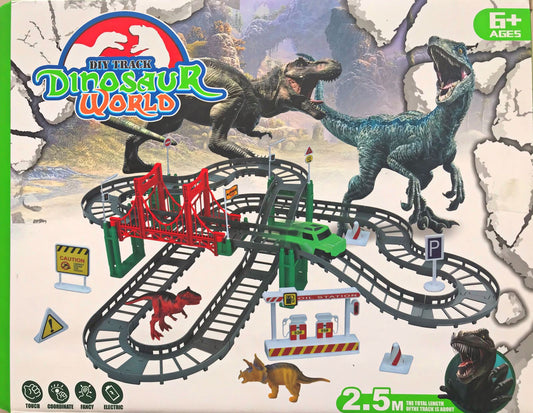 dinosaur world car track 2.5M