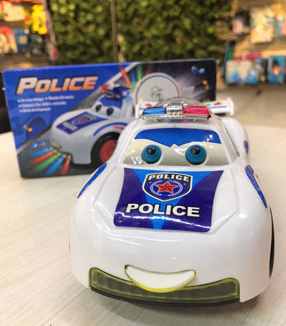 Police car with projector light