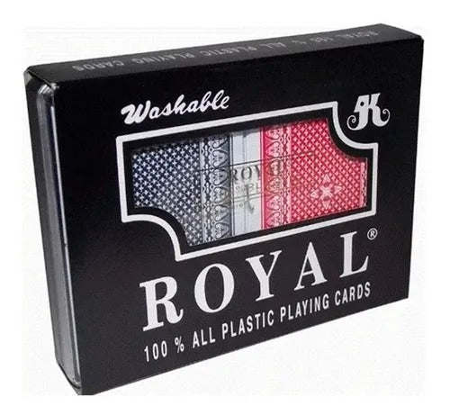 100% Plastic Poker Card Game X 2 Decks