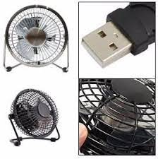 Mini ventilador usb de mesa metalico