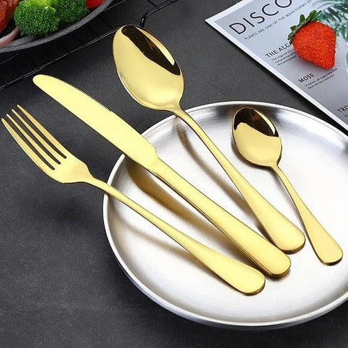 24-Piece Stainless Steel Cutlery Set with Box + Free Shipping 