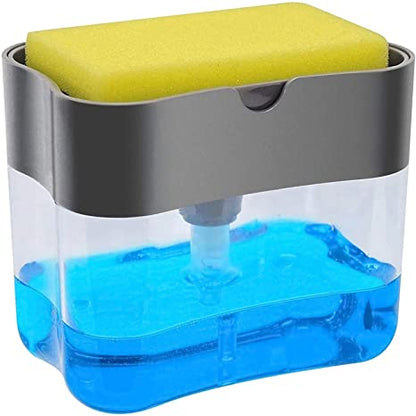 Soap dispenser with sponge