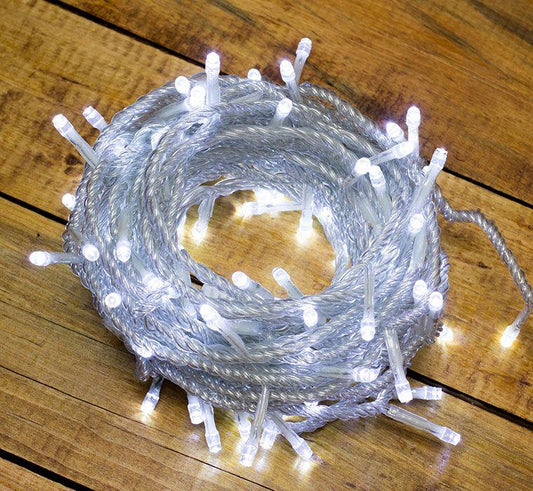 White Christmas Linear Light 100 bulbs 6 meters long 