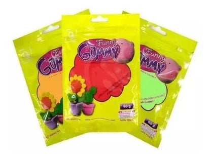 Funny Gummy Flexible Plasticine For Crafts In Colors