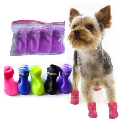 Zapatos Impermeables Para Mascotas De Silicona