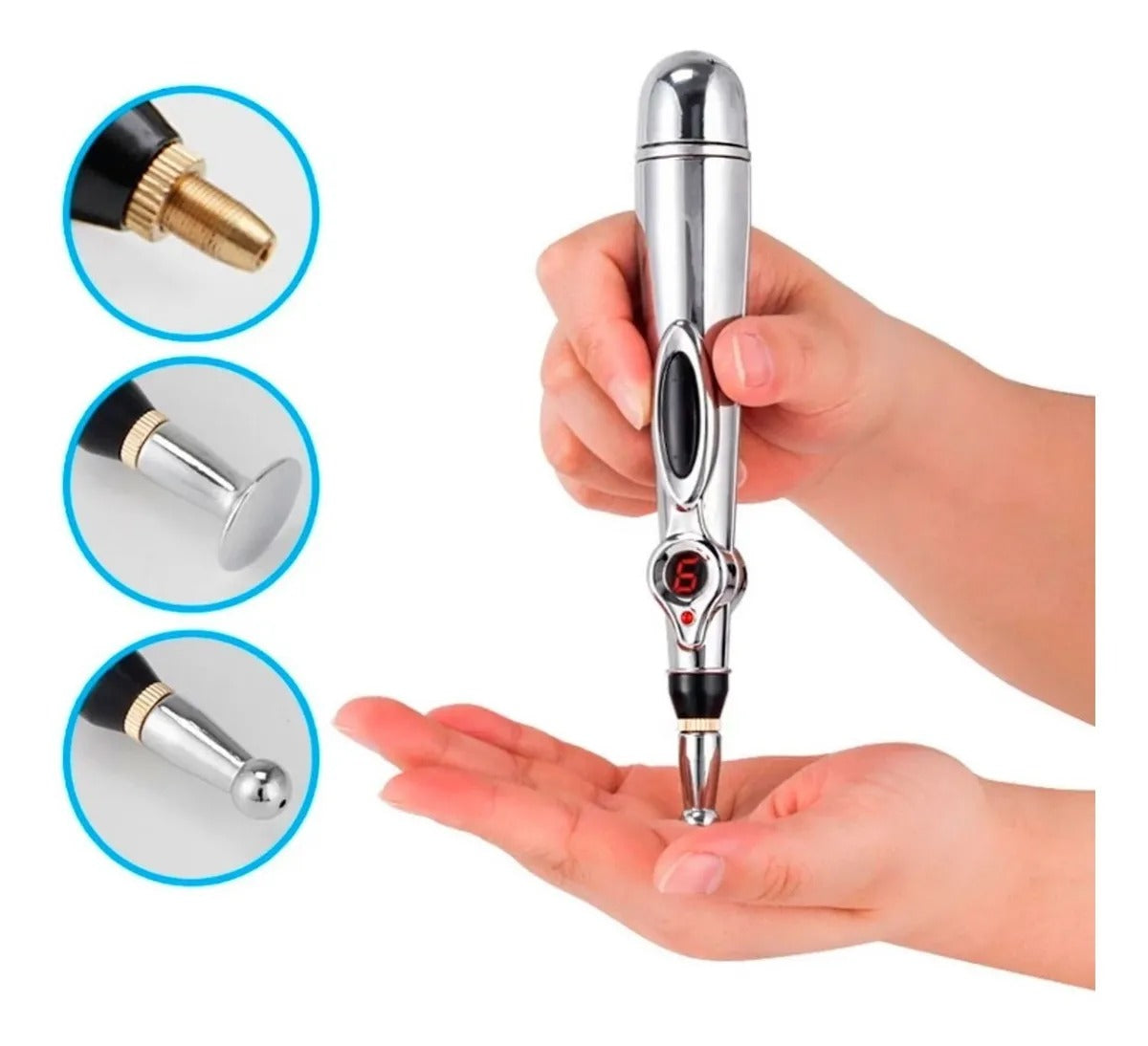 Electronic Acupuncture Pen + 4 Heads