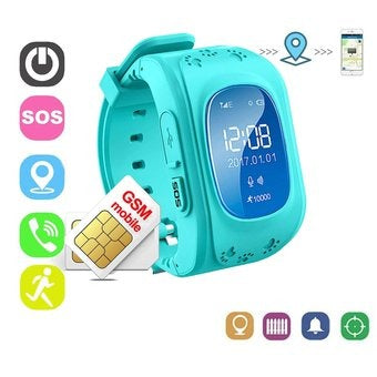 Smart Watch Tracker Locator Kids GPS Anti-lost Ref Q50 + Free Shipping