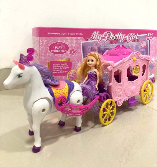 My Pretty Girl Princess Carriage + Doll