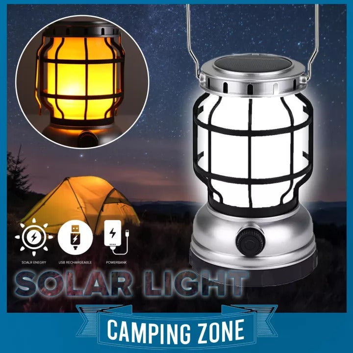 Solar Rechargeable Portable Camping Lamp