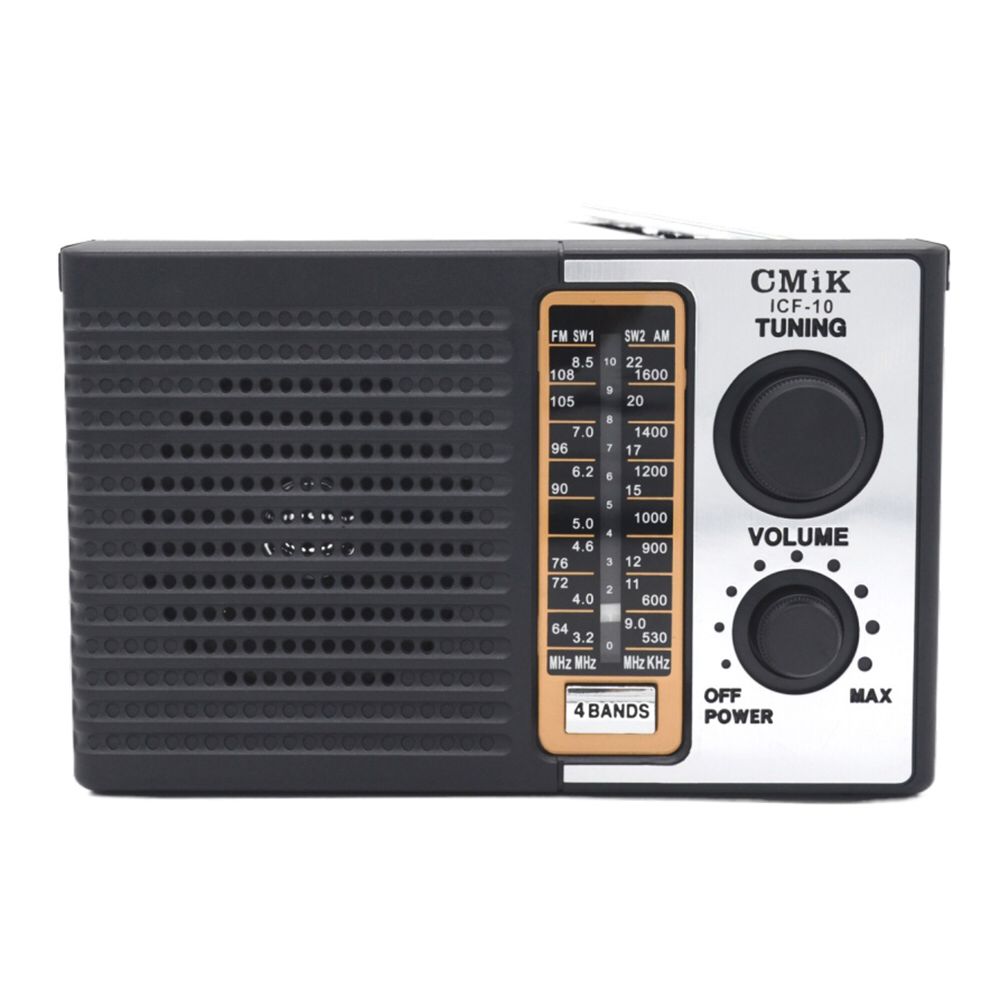 Radio Portátil 4 Bandas Am/Fm/Sw1/Sw2 a mil Mk-10