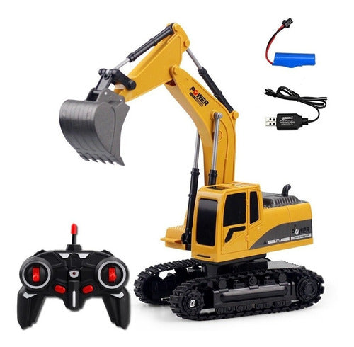 Rechargeable Remote Control Excavator + Free Shipping 