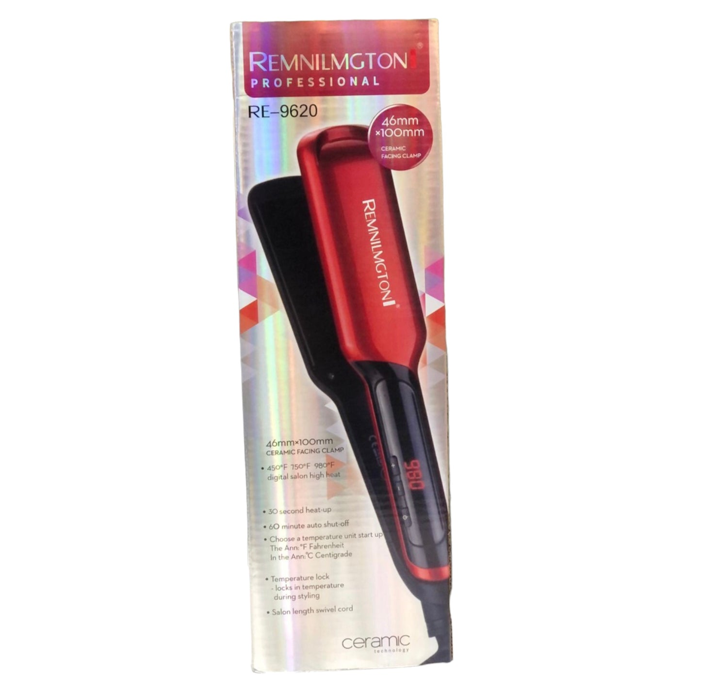 Plancha De Cabello Remington Ceramic Placas Anchas Generica