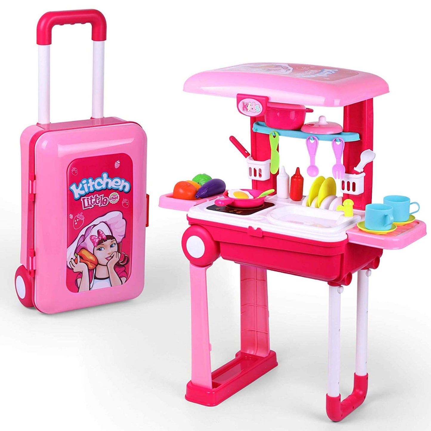 2 in 1 Portable Suitcase Kitchen Set 