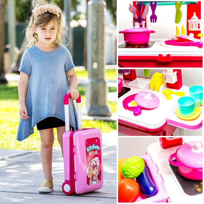 2 in 1 Portable Suitcase Kitchen Set 