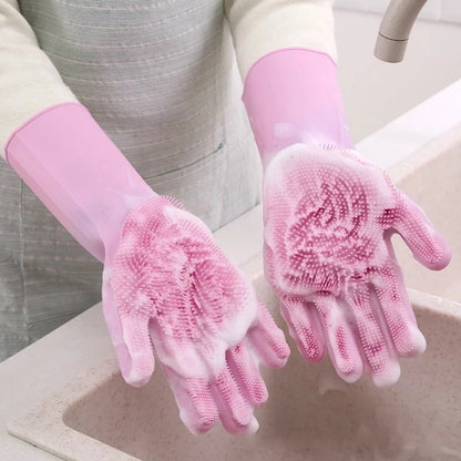 Guantes De Silicona Para Lavar Platos