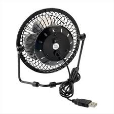 Mini metal table USB fan