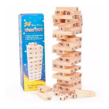 Jenga torre de madera grande