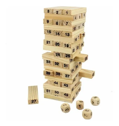 Jenga torre madera pequeño