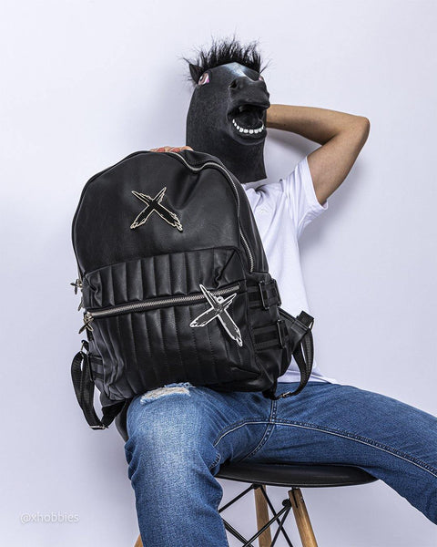 Laequis black luxe backpack