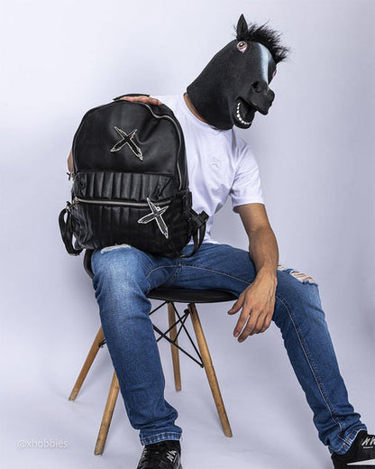 Laequis black luxe backpack