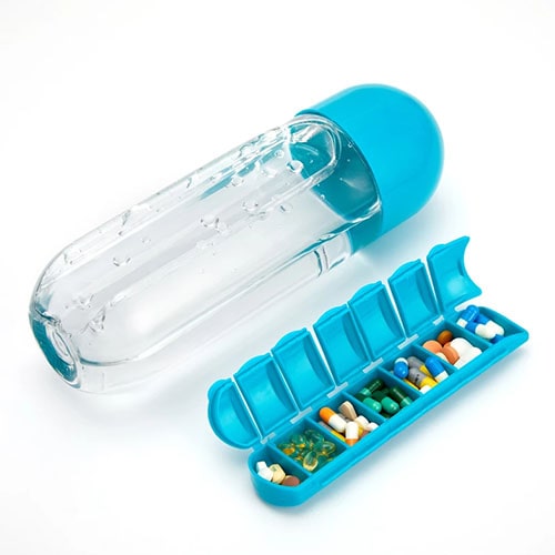 Portable Thermos Pill Box Weekly Pasta Organizer